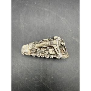 Vintage 1978 Bergamont Brass Works Train Belt Buckle - great condition